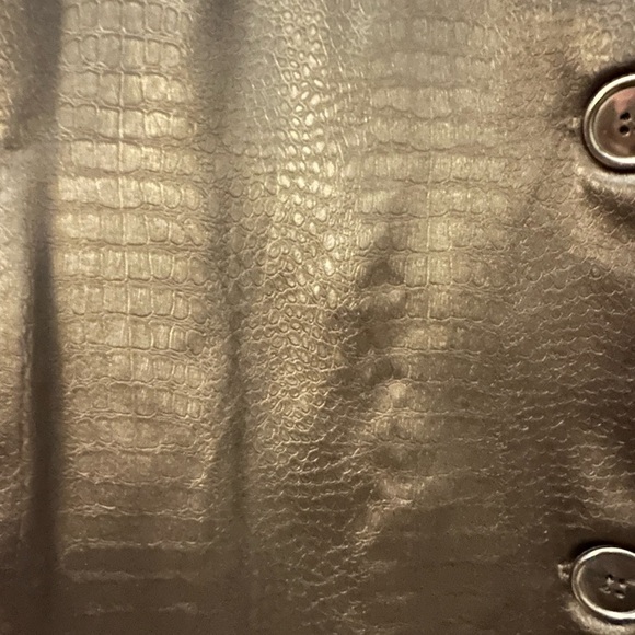 VISION VINTAGE Woman NWT XL Stain Rain Dupont resistant embossed trench coat - Picture 10 of 16